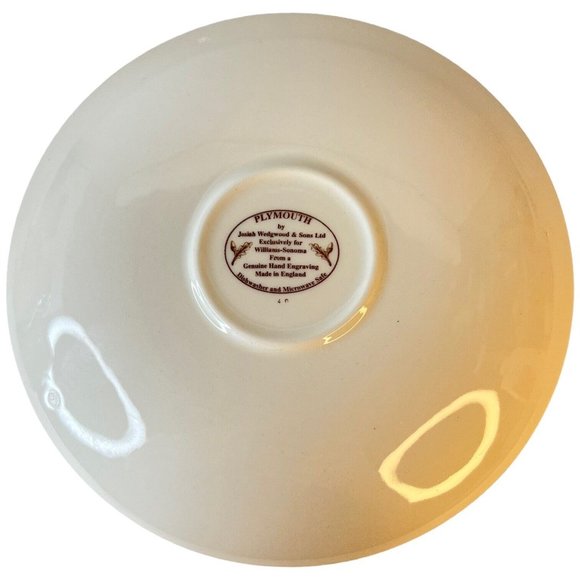 2 Sets Josiah Wedgwood And Sons Plymouth Cup And Saucer For Williams Sonoma VTG - Picture 10 of 12